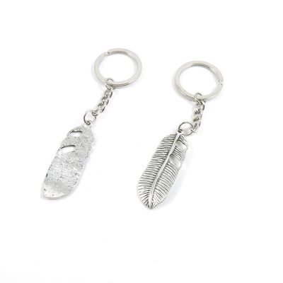 30 Pieces Fashion Jewelry Keyring Keychain Door Car Key Tag Ring Chain Supplier Supply Wholesale Bulk Lots S0DF4 Feather