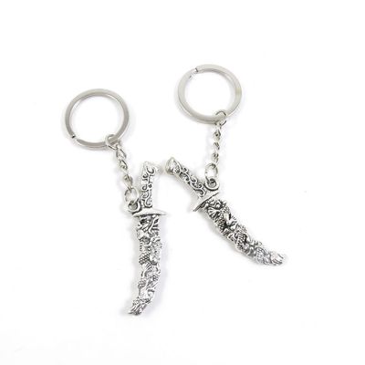 10 Pieces Fashion Jewelry Keyring Keychain Door Car Key Tag Ring Chain Supplier Supply Wholesale Bulk Lots W3XS2 Dragon Dagger