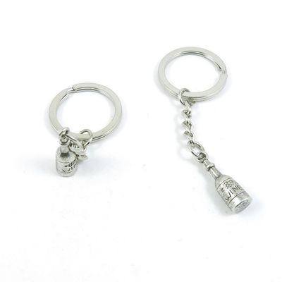 15 Pieces Fashion Jewelry Keyring Keychain Door Car Key Tag Ring Chain Supplier Supply Wholesale Bulk Lots B3DM6 Wine Bottle