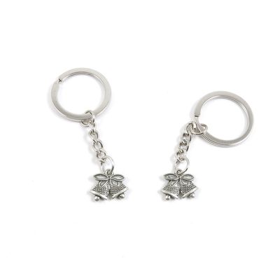 25 Pieces Fashion Jewelry Keyring Keychain Door Car Key Tag Ring Chain Supplier Supply Wholesale Bulk Lots P3CH6 Christmas Bells