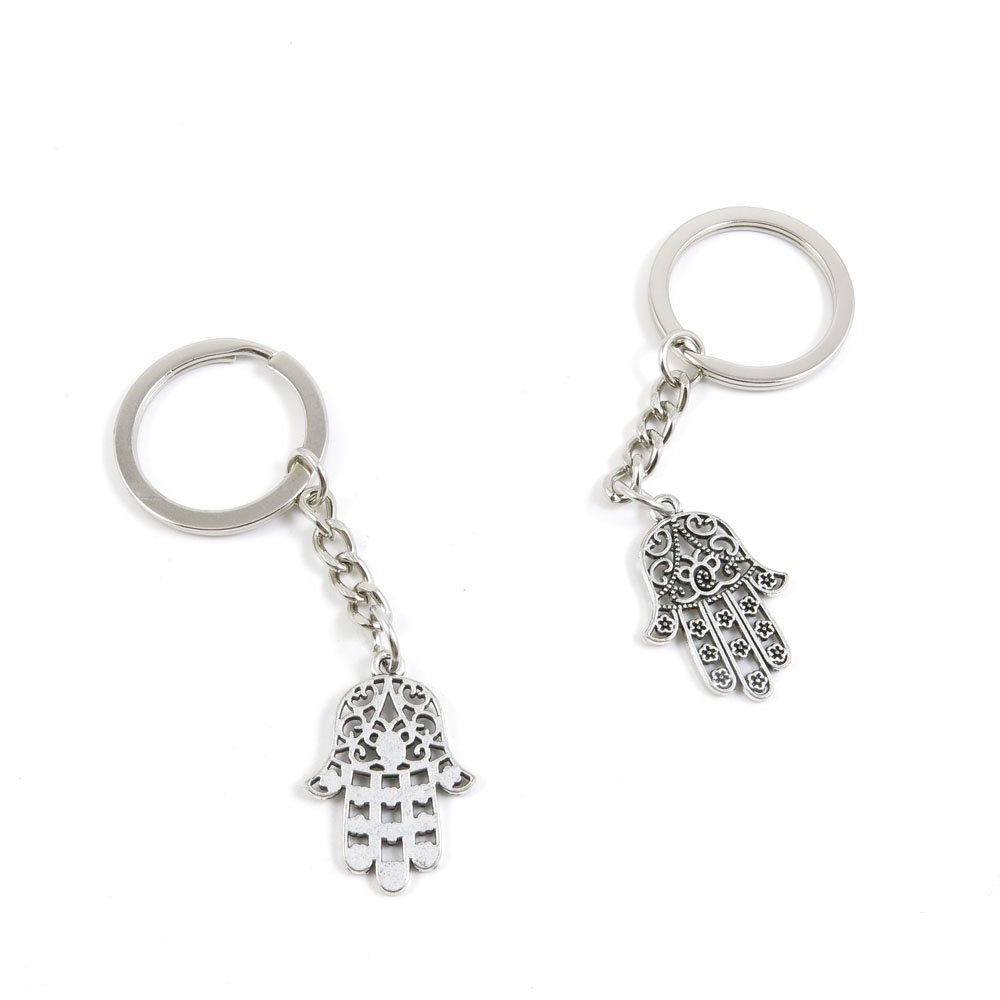 40 Pieces Fashion Jewelry Keyring Keychain Door Car Key Tag Ring Chain Supplier Supply Wholesale Bulk Lots E5OA1 Buddha Palm