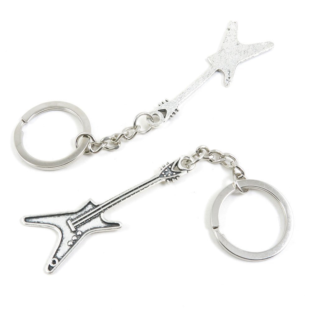 20 Pieces Fashion Jewelry Keyring Keychain Door Car Key Tag Ring Chain Supplier Supply Wholesale Bulk Lots P3CD1 Electric Guitar