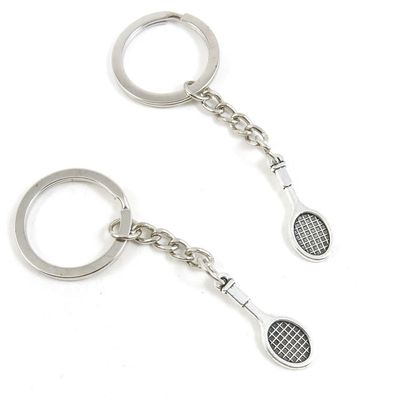 30 Pieces Fashion Jewelry Keyring Keychain Door Car Key Tag Ring Chain Supplier Supply Wholesale Bulk Lots C7AP2 Tennis Racket