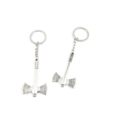 10 Pieces Fashion Jewelry Keyring Keychain Door Car Key Tag Ring Chain Supplier Supply Wholesale Bulk Lots Y4IC6 Ax Axe Hatchet