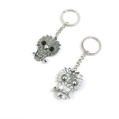 10 Pieces Fashion Jewelry Keyring Keychain Door Car Key Tag Ring Chain Supplier Supply Wholesale Bulk Lots W8XH0 Owl
