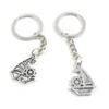 40 Pieces Fashion Jewelry Keyring Keychain Door Car Key Tag Ring Chain Supplier Supply Wholesale Bulk Lots O4NO7 Sailboat Sailing Boat view 1