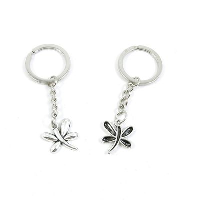 20 Pieces Fashion Jewelry Keyring Keychain Door Car Key Tag Ring Chain Supplier Supply Wholesale Bulk Lots D3GB1 Dragonfly
