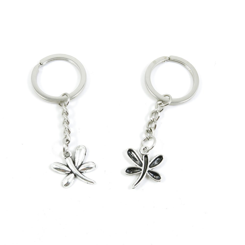 20 Pieces Fashion Jewelry Keyring Keychain Door Car Key Tag Ring Chain Supplier Supply Wholesale Bulk Lots D3GB1 Dragonfly
