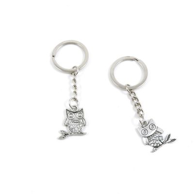 20 Pieces Fashion Jewelry Keyring Keychain Door Car Key Tag Ring Chain Supplier Supply Wholesale Bulk Lots W5FL5 Cute Owl