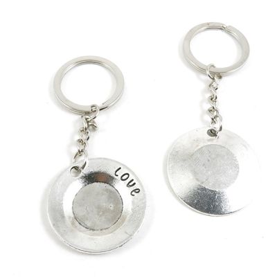10 Pieces Fashion Jewelry Keyring Keychain Door Car Key Tag Ring Chain Supplier Supply Wholesale Bulk Lots Q0GV1 Love Plate