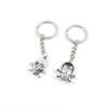 40 Pieces Fashion Jewelry Keyring Keychain Door Car Key Tag Ring Chain Supplier Supply Wholesale Bulk Lots I3KU4 Skull Head view 1