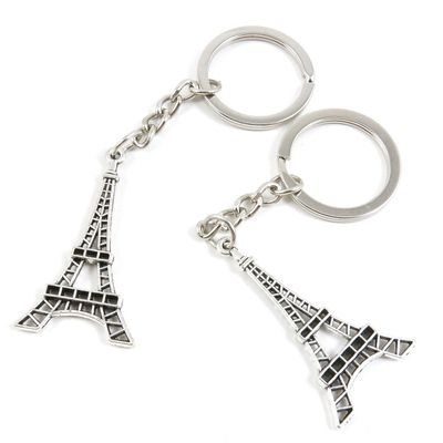 20 Pieces Fashion Jewelry Keyring Keychain Door Car Key Tag Ring Chain Supplier Supply Wholesale Bulk Lots U2AK7 Paris Eiffel Tower