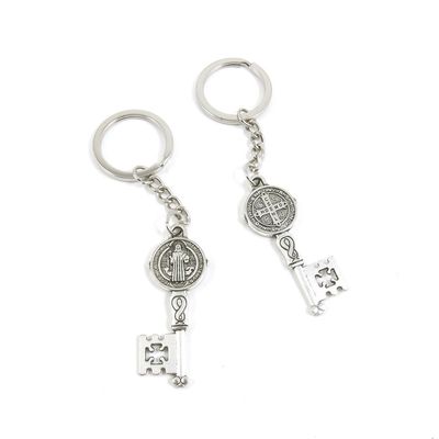 10 Pieces Fashion Jewelry Keyring Keychain Door Car Key Tag Ring Chain Supplier Supply Wholesale Bulk Lots Y8UO3 CSSML NDSMD Cross