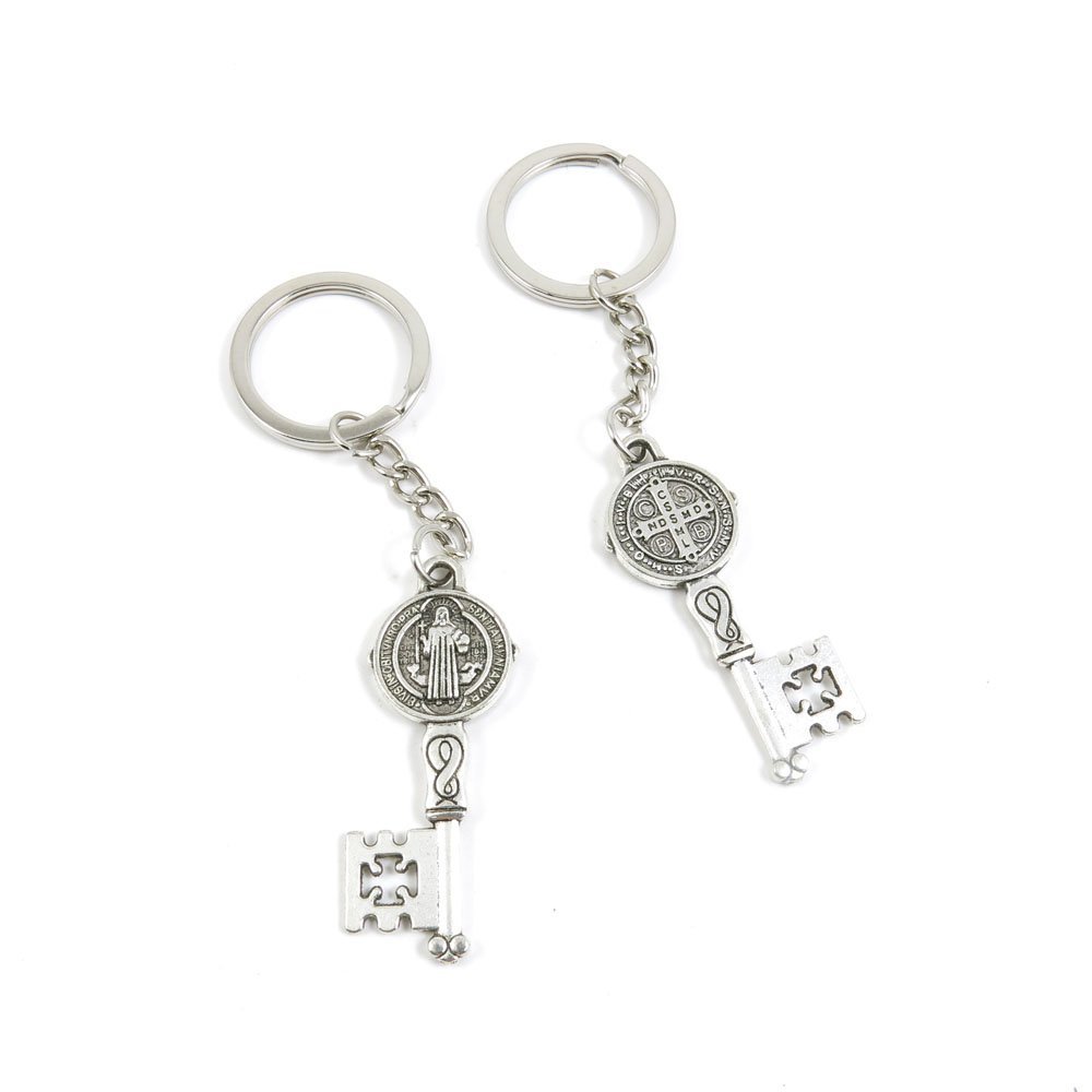 10 Pieces Fashion Jewelry Keyring Keychain Door Car Key Tag Ring Chain Supplier Supply Wholesale Bulk Lots Y8UO3 CSSML NDSMD Cross
