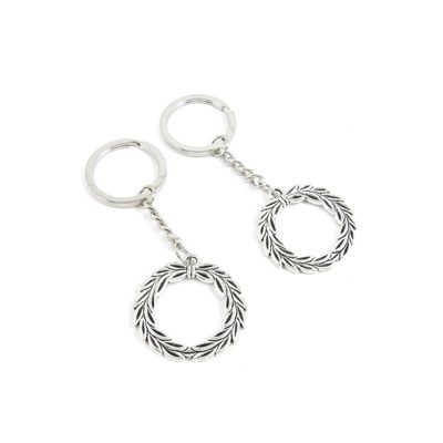 10 Pieces Fashion Jewelry Keyring Keychain Door Car Key Tag Ring Chain Supplier Supply Wholesale Bulk Lots Y5II9 Olive Circle