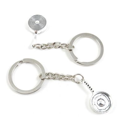 20 Pieces Fashion Jewelry Keyring Keychain Door Car Key Tag Ring Chain Supplier Supply Wholesale Bulk Lots L5UK1 Omelette Pan Pot