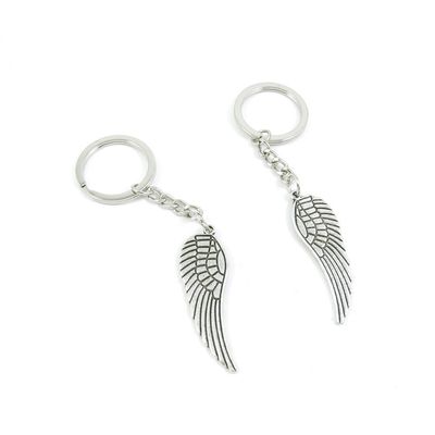 15 Pieces Fashion Jewelry Keyring Keychain Door Car Key Tag Ring Chain Supplier Supply Wholesale Bulk Lots M6AJ8 Angel Wings