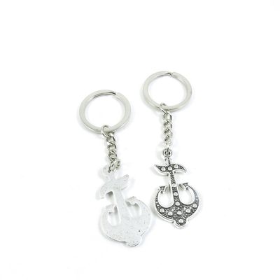 10 Pieces Fashion Jewelry Keyring Keychain Door Car Key Tag Ring Chain Supplier Supply Wholesale Bulk Lots K2YS6 Boat Anchor