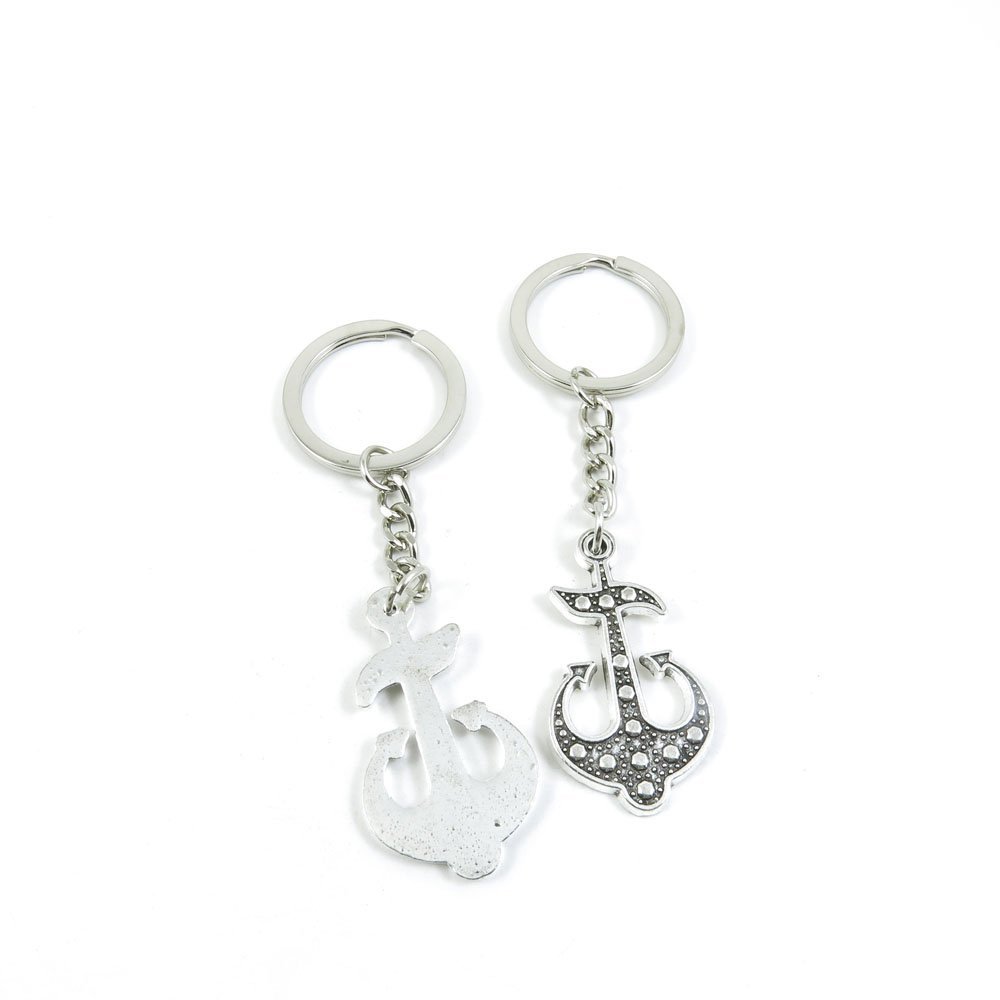 10 Pieces Fashion Jewelry Keyring Keychain Door Car Key Tag Ring Chain Supplier Supply Wholesale Bulk Lots K2YS6 Boat Anchor