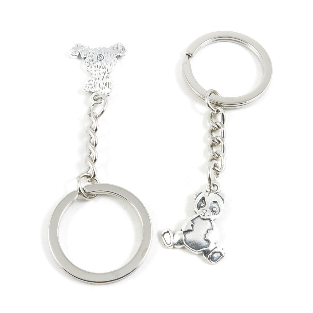 10 Pieces Fashion Jewelry Keyring Keychain Door Car Key Tag Ring Chain Supplier Supply Wholesale Bulk Lots I6XR0 Panda