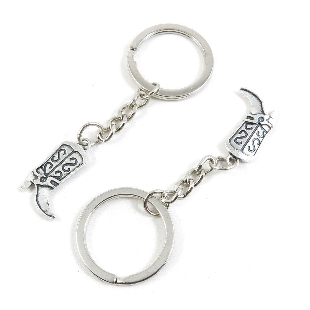 50 Pieces Fashion Jewelry Keyring Keychain Door Car Key Tag Ring Chain Supplier Supply Wholesale Bulk Lots M7DX3 Womens Boot