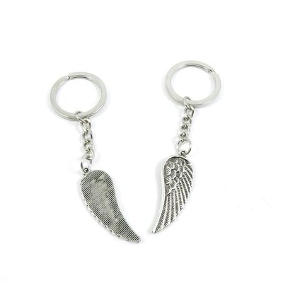 15 Pieces Fashion Jewelry Keyring Keychain Door Car Key Tag Ring Chain Supplier Supply Wholesale Bulk Lots E2PU4 Angel Wings