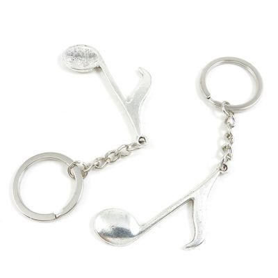 20 Pieces Fashion Jewelry Keyring Keychain Door Car Key Tag Ring Chain Supplier Supply Wholesale Bulk Lots F5WY3 Music Musical Note