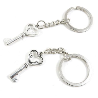20 Pieces Fashion Jewelry Keyring Keychain Door Car Key Tag Ring Chain Supplier Supply Wholesale Bulk Lots D2VD3 Love Heart Key