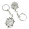 10 Pieces Fashion Jewelry Keyring Keychain Door Car Key Tag Ring Chain Supplier Supply Wholesale Bulk Lots Z0IB6 Oval Cabochon Base Blank 25x18mm view 1