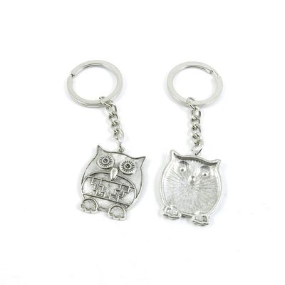 10 Pieces Fashion Jewelry Keyring Keychain Door Car Key Tag Ring Chain Supplier Supply Wholesale Bulk Lots O3ZV2 Owl