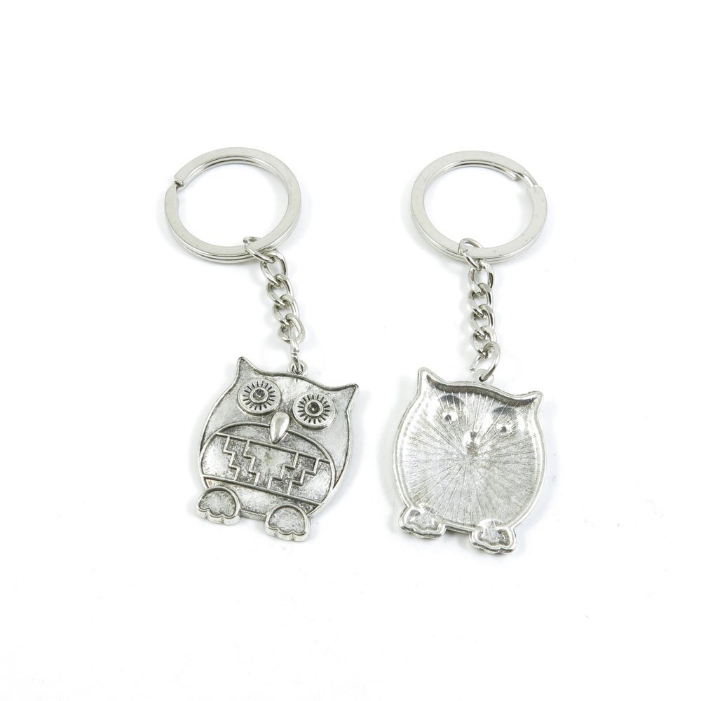 10 Pieces Fashion Jewelry Keyring Keychain Door Car Key Tag Ring Chain Supplier Supply Wholesale Bulk Lots O3ZV2 Owl