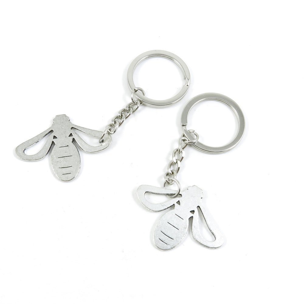 10 Pieces Fashion Jewelry Keyring Keychain Door Car Key Tag Ring Chain Supplier Supply Wholesale Bulk Lots F8CF9 Bees