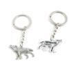20 Pieces Fashion Jewelry Keyring Keychain Door Car Key Tag Ring Chain Supplier Supply Wholesale Bulk Lots O1GO1 Wolf Wolfhound Dog view 1