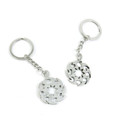 10 Pieces Fashion Jewelry Keyring Keychain Door Car Key Tag Ring Chain Supplier Supply Wholesale Bulk Lots U2XP7 Gear Wheel