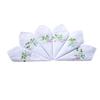 6 Pack of Ladies Embroidery Cotton Handkerchiefs Lace Border White Hankies view 2