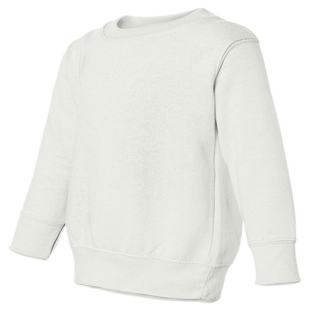 Toddler/Juvenile Crew Neck Sweatshirt (White) (7T)