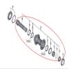 SHIMANO Spare Part HBM8010 Complete hub axle view 1