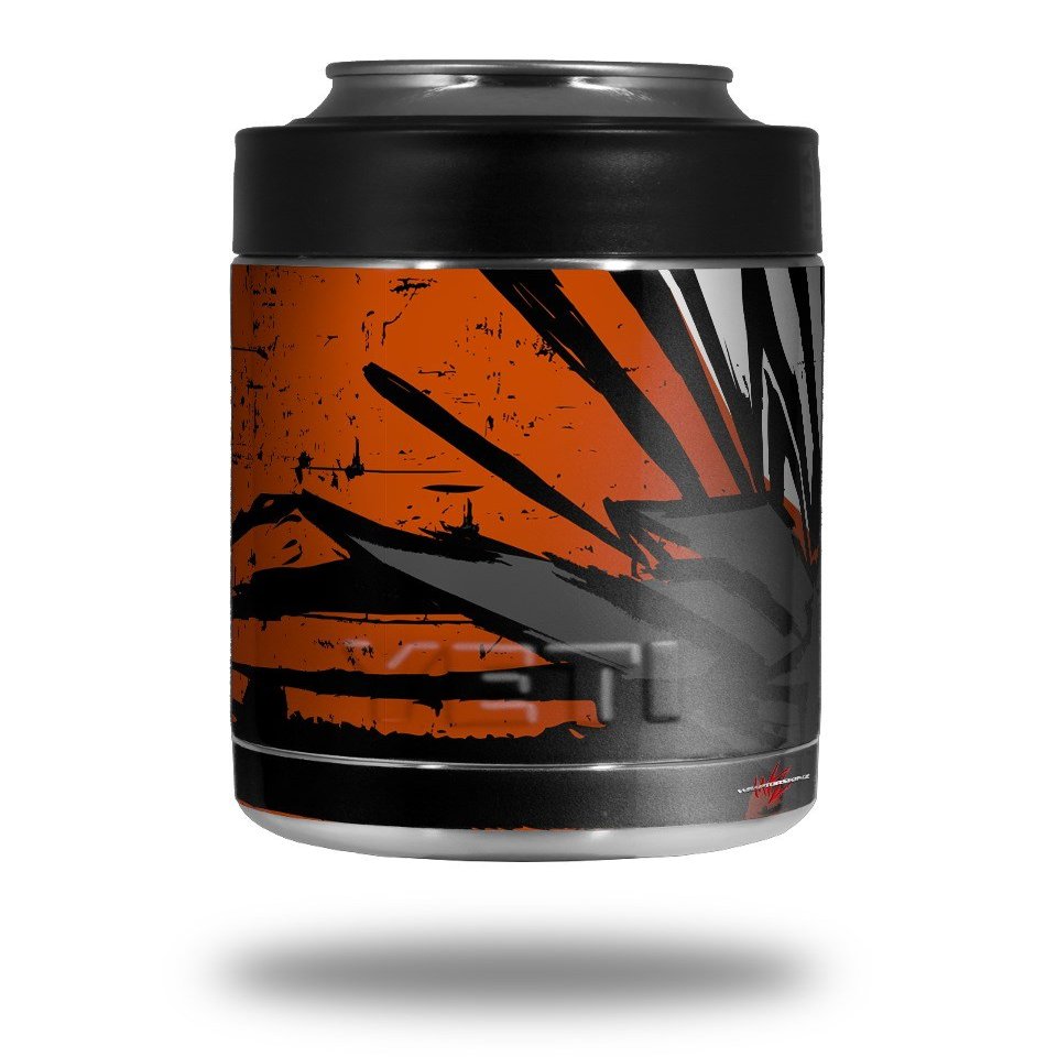 Baja 0040 Orange Burnt - Decal Style Skin Wrap fits Yeti Rambler Colster and RTIC Can (Cooler NOT Included)