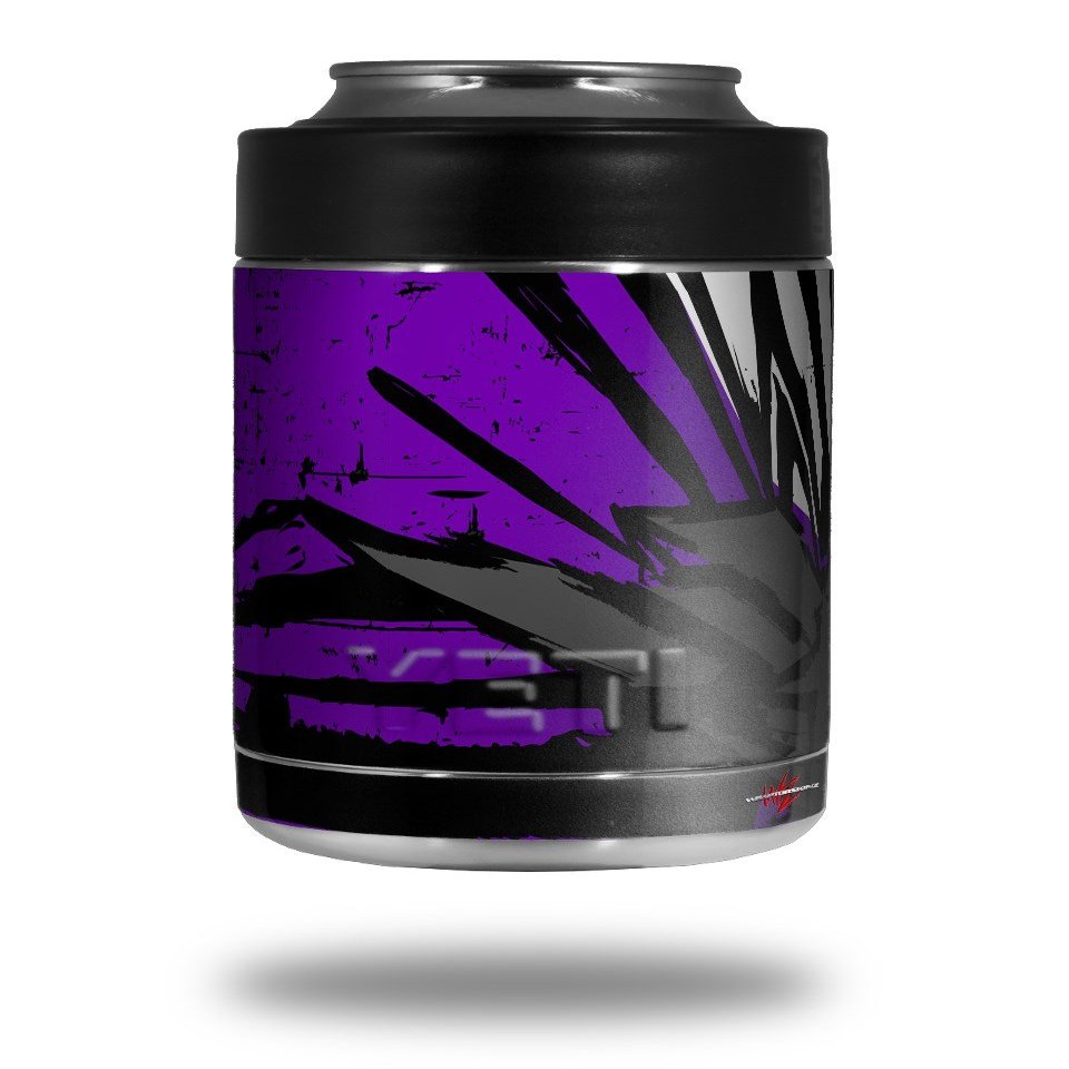 Baja 0040 Purple - Decal Style Skin Wrap fits Yeti Rambler Colster and RTIC Can (Cooler NOT Included)