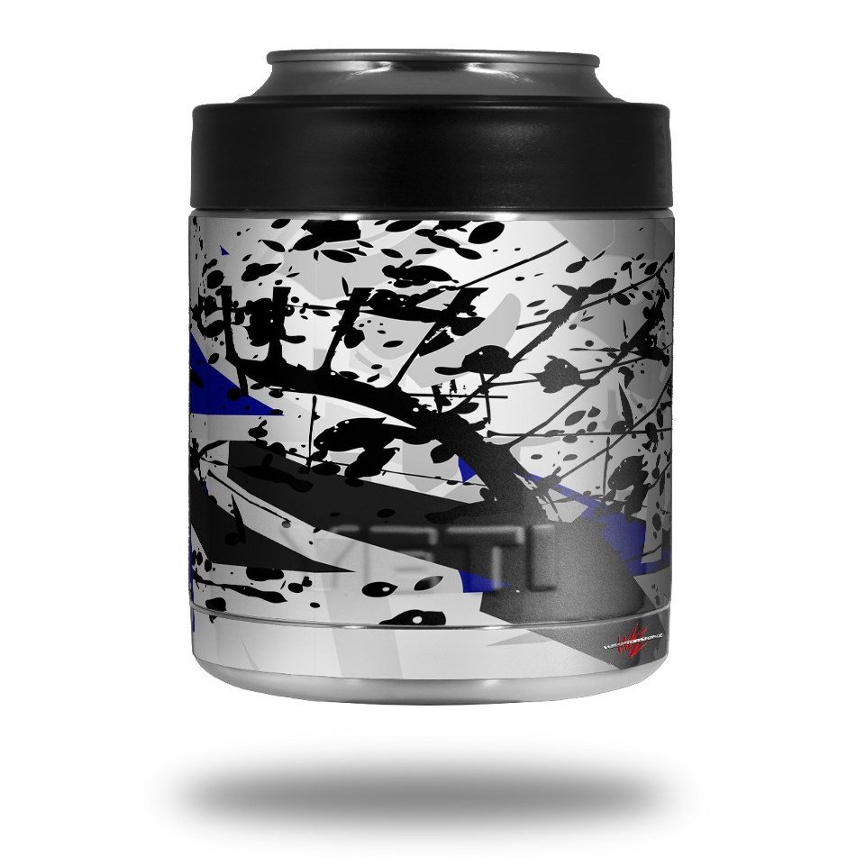 Baja 0018 Blue Royal - Decal Style Skin Wrap fits Yeti Rambler Colster and RTIC Can (Cooler NOT Included)