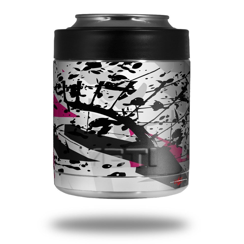 Baja 0018 Fuchsia Hot Pink - Decal Style Skin Wrap fits Yeti Rambler Colster and RTIC Can (Cooler NOT Included)