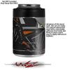 Baja 0023 Orange Burnt - Decal Style Skin Wrap fits Yeti Rambler Colster and RTIC Can (Cooler NOT Included) view 2