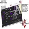 Baja 0023 Purple - Decal Style Skin Wrap fits Yeti Rambler Colster and RTIC Can (Cooler NOT Included) view 3