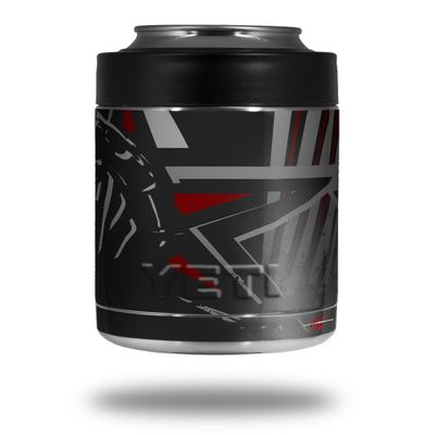 Baja 0023 Red Dark - Decal Style Skin Wrap fits Yeti Rambler Colster and RTIC Can (Cooler NOT Included)