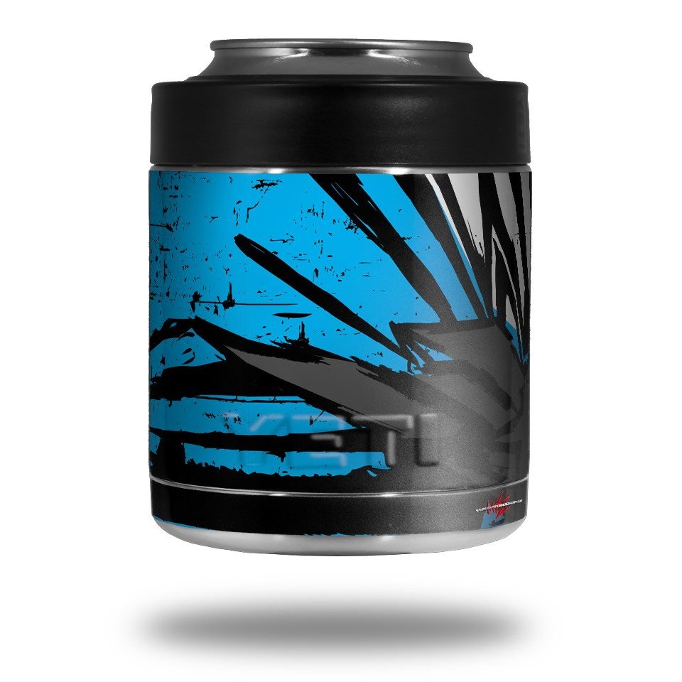 Baja 0040 Blue Medium - Decal Style Skin Wrap fits Yeti Rambler Colster and RTIC Can (Cooler NOT Included)