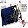 Baja 0040 Blue Navy - Decal Style Skin Wrap fits Yeti Rambler Colster and RTIC Can (Cooler NOT Included) view 3