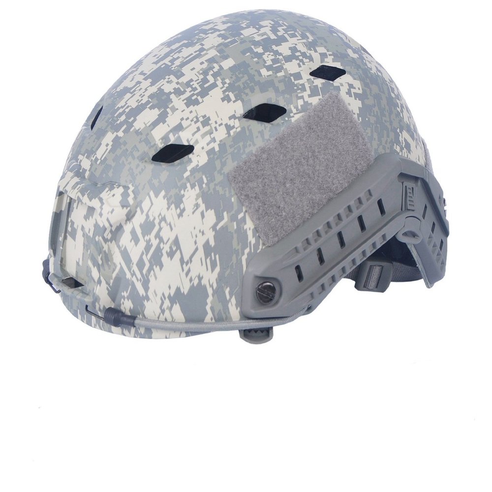 DLP Lightweight Tactical Bump Helmet - ImpaX Pro - High Cut OPS Core Military Combat Airsoft Helmet - Fast MICH ACH - Integrated NVG Mount and ARC Rails Worm Dial Fit (ACU)