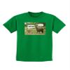 TOOLOUD Angry Standing Llamas Childrens Dark T-Shirt - Kelly Green - XL view 1