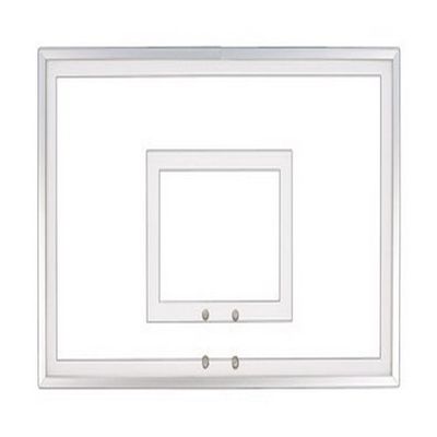 First Team FT216 Tempered Glass 36 x 54 in. Tempered Glass Backboard44; Grey
