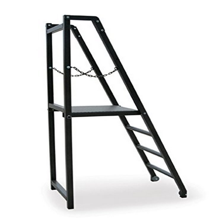 First Team SturdiStand Steel SturdiStand Judges Platform Including SturdiStand Pad44; Saddle Brown